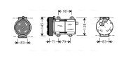 FDAK279 Kompresor, klimatizace AVA QUALITY COOLING