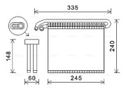 FDV456 Výparník, klimatizace AVA QUALITY COOLING
