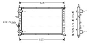 FT2188 Chladič, chlazení motoru AVA QUALITY COOLING