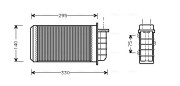 FT6183 Výměník tepla, vnitřní vytápění AVA QUALITY COOLING