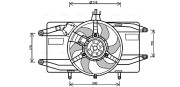 FT7556 Větrák, chlazení motoru AVA QUALITY COOLING