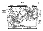 FT7585 Větrák, chlazení motoru AVA QUALITY COOLING