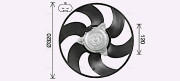FT7619 Větrák, chlazení motoru AVA QUALITY COOLING