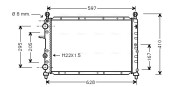FTA2095 Chladič, chlazení motoru AVA QUALITY COOLING