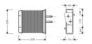 FTA6150 Výměník tepla, vnitřní vytápění AVA QUALITY COOLING