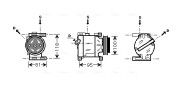 FTAK090 Kompresor, klimatizace AVA QUALITY COOLING