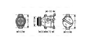 FTAK103 Kompresor, klimatizace AVA QUALITY COOLING