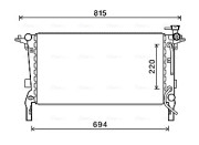HY2242 AVA QUALITY COOLING chladič motora HY2242 AVA QUALITY COOLING