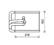 HYA6254 Výměník tepla, vnitřní vytápění AVA QUALITY COOLING