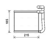 HY6393 Výměník tepla, vnitřní vytápění AVA QUALITY COOLING