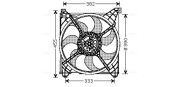 HY7508 Větrák, chlazení motoru AVA QUALITY COOLING