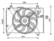 HY7536 Větrák, chlazení motoru AVA QUALITY COOLING
