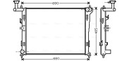 HYA2179 Chladič, chlazení motoru AVA QUALITY COOLING