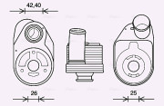 IV3136 Olejový chladič, motorový olej AVA QUALITY COOLING