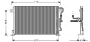 JE5019 Kondenzátor, klimatizace AVA QUALITY COOLING