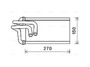 JE6070 AVA QUALITY COOLING výmenník tepla vnútorného kúrenia JE6070 AVA QUALITY COOLING