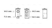 KA1277 Expanzní ventil, klimatizace AVA QUALITY COOLING