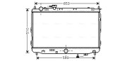 KA2070 Chladič, chlazení motoru AVA QUALITY COOLING