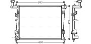 KA2097 Chladič, chlazení motoru AVA QUALITY COOLING