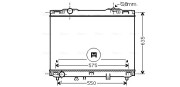 KA2127 Chladič, chlazení motoru AVA QUALITY COOLING