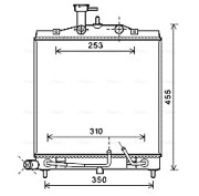 KA2163 Chladič, chlazení motoru AVA QUALITY COOLING