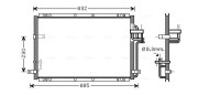 KA5085 Kondenzátor, klimatizace AVA QUALITY COOLING