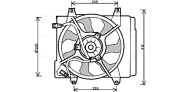 KA7519 Větrák, chlazení motoru AVA QUALITY COOLING