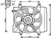 KA7521 Větrák, chlazení motoru AVA QUALITY COOLING