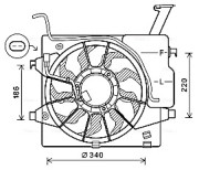 KA7538 Větrák, chlazení motoru AVA QUALITY COOLING