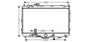 KAA2071 AVA QUALITY COOLING chladič motora KAA2071 AVA QUALITY COOLING