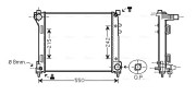 LC2098 Chladič, chlazení motoru AVA QUALITY COOLING