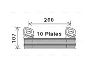 MN3091 Olejový chladič, motorový olej AVA QUALITY COOLING