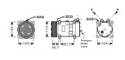 MNAK048 Kompresor, klimatizace AVA QUALITY COOLING