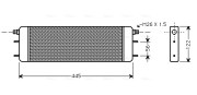 MS3139 Olejový chladič, motorový olej AVA QUALITY COOLING