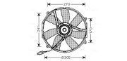 MS7512 Větrák, chlazení motoru AVA QUALITY COOLING