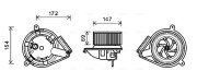 MS8616 Elektromotor, vnitřní ventilátor AVA QUALITY COOLING