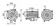 MS8624 Elektromotor, vnitřní ventilátor AVA QUALITY COOLING