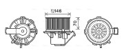 MS8648 Elektromotor, vnitřní ventilátor AVA QUALITY COOLING