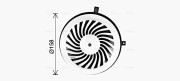 MS8777 vnitřní ventilátor AVA QUALITY COOLING