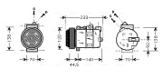 MSAK277 Kompresor, klimatizace AVA QUALITY COOLING