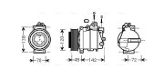 MSAK567 Kompresor, klimatizace AVA QUALITY COOLING