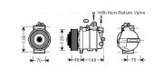 MSK565 Kompresor, klimatizace AVA QUALITY COOLING