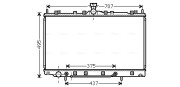 MT2217 Chladič, chlazení motoru AVA QUALITY COOLING