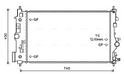 OL2546 Chladič, chlazení motoru AVA QUALITY COOLING