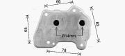 OL3740 Olejový chladič, motorový olej AVA QUALITY COOLING