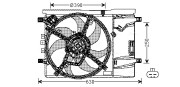 OL7539 Větrák, chlazení motoru AVA QUALITY COOLING