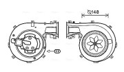 OL8618 Elektromotor, vnitřní ventilátor AVA QUALITY COOLING