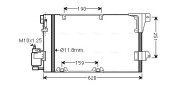 OLA5251D Kondenzátor, klimatizace AVA QUALITY COOLING