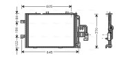 OLA5369 Kondenzátor, klimatizace AVA QUALITY COOLING