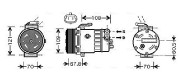 OLK139 Kompresor, klimatizace AVA QUALITY COOLING